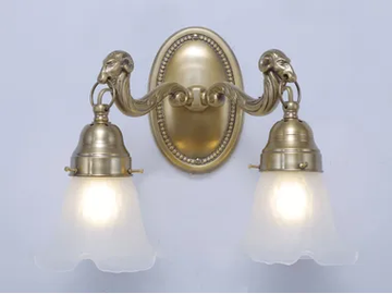 EGER IV - Classic style metal wall lamp by Patinas Lighting - view 2